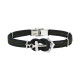 bracelet ancre DONI bicolore KAKI