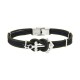 bracelet ancre DONI bicolore KAKI