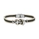 bracelet ancre DONI bicolore KAKI