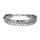 BRACELET ACIER ET PIERRES NATURELLES
