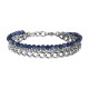 Steel and natural stones bracelet 
