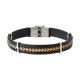 BRACELET ACIER ET CUIR LUIS