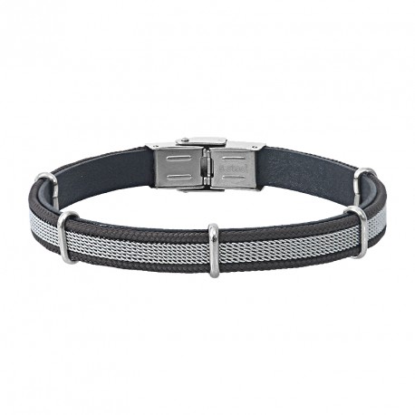 STEEL MILANESE MESH AND COLOR CORD PAOLO
