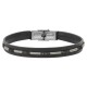 leather bracelet topped with a stitched cord AXEL