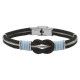 BRACELET ACIER CABLE NOEUD MARIN 