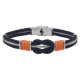 BRACELET ACIER CABLE NOEUD MARIN 