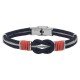 BRACELET ACIER CABLE NOEUD MARIN 