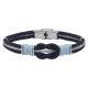 BRACELET ACIER CABLE NOEUD MARIN 