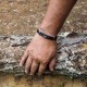 BRACELET CUIR TRESSE 2 RGS JIM