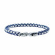 Bracelet acier chaine fantaisie et cordon couleur Jacky