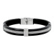 BRACLET ACIER ET CUIR PHILIPPE