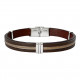 BRACELET ACIER CUIR, CABLE ET CORDON AUGUSTE