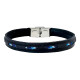 LEATHER AND STEEL BRACELET AUREL