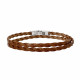 DOUBLE STRAP LEATHER BRACELET CAMRON