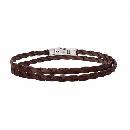 DOUBLE STRAP LEATHER BRACELET CAMRON