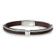 BRACELET ACIER CABLES ET CORDON HANK