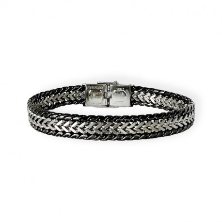 BRACELET MAILLE ACIER AVRIL